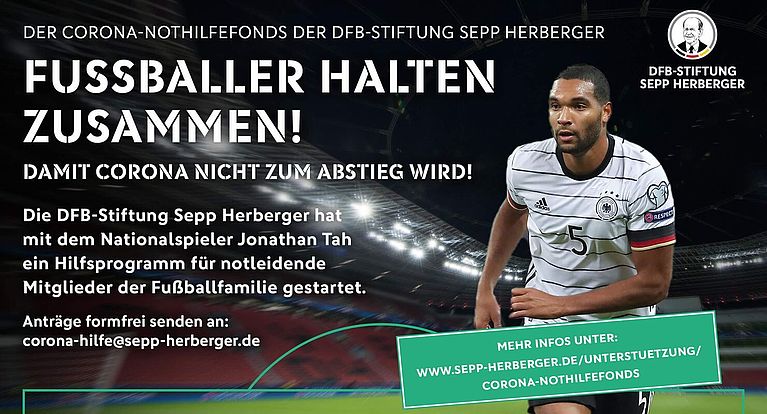 Fußballer helfen Fußballern: Fonds der Sepp-Herberger-Stiftung