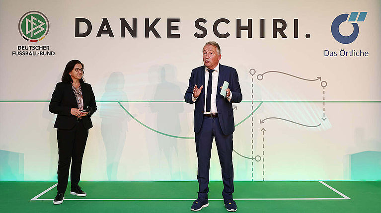 "Danke Schiri"-Preisverleihung in Frankfurt mit Christian Müller