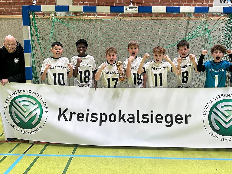 D-Junioren Hallenkreispokalsieger JSG Erft 01