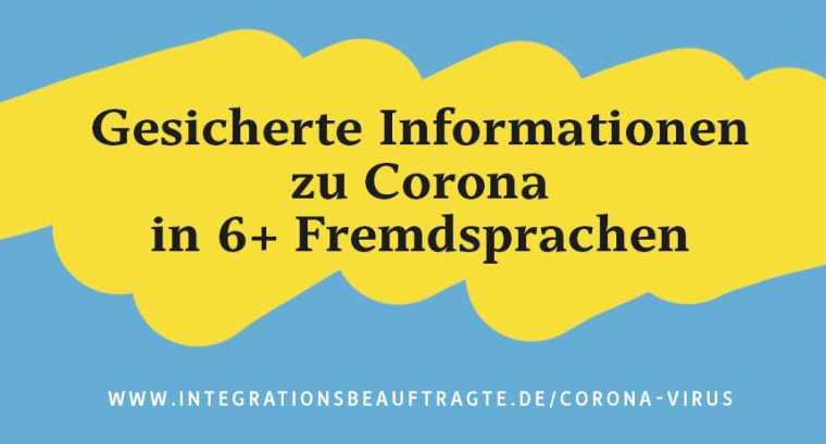 Coronavirus: Informationen der Bundesregierung in mehreren Fremdsprachen