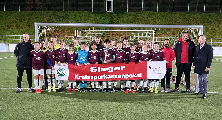 D-Junioren Sparkassenpokalsieger 2021 ist die JSG Erft 01 Euskirchen