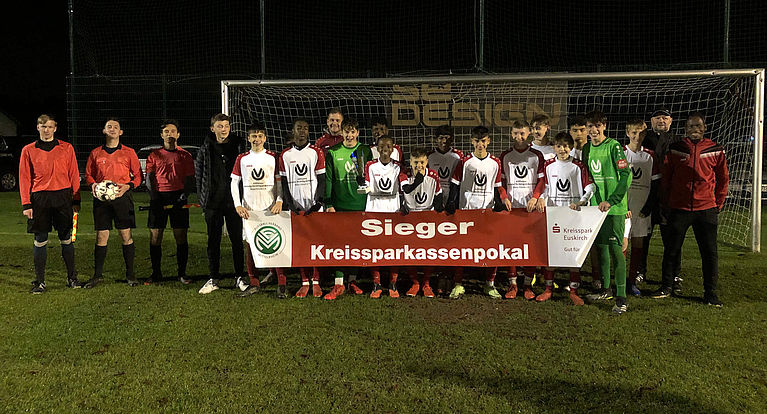 C-Junioren Sparkassenpokalsieger 2021 ist die JSG Erft 01 Euskirchen