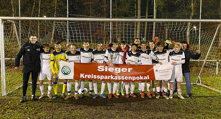 B-Junioren Sparkassenpokalsieger 2021 ist die JSG Erft 01 Euskirchen