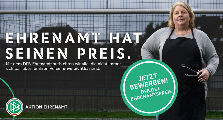 DFB-Ehrenamtspreis: Jetzt Kandidat*in vorschlagen